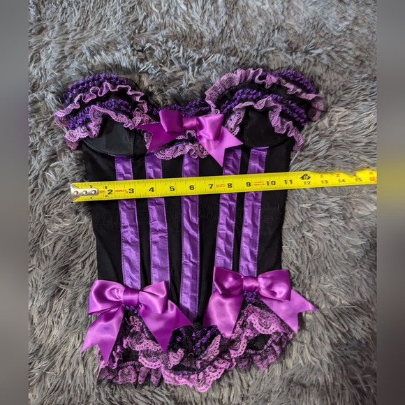 RARE Mystery House Purple Corset Carousel Witch Costume EUC XS - Picture 8 of 13
